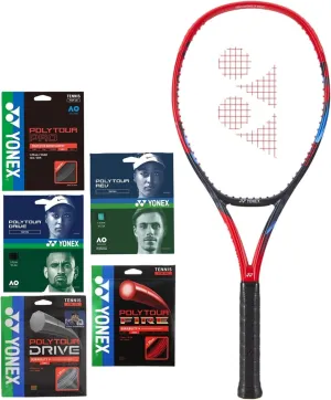 Yonex VCORE 100 Scarlet 7th Gen Tennis Racquet - String Variations