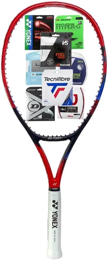 Yonex Vcore 100L 16X19 Scarlet Tennis Racquet - Strung with Your Choice of String & Tension