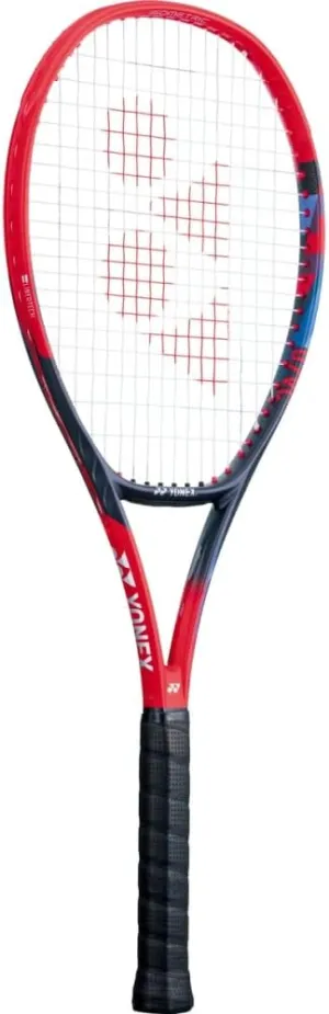 Yonex VCORE 98 Scarlet 7th Gen Performance Tennis Racquet - Strung with Synthetic Gut Racket String in Your Choice of Colors - Precise Spin & Remarkable Control