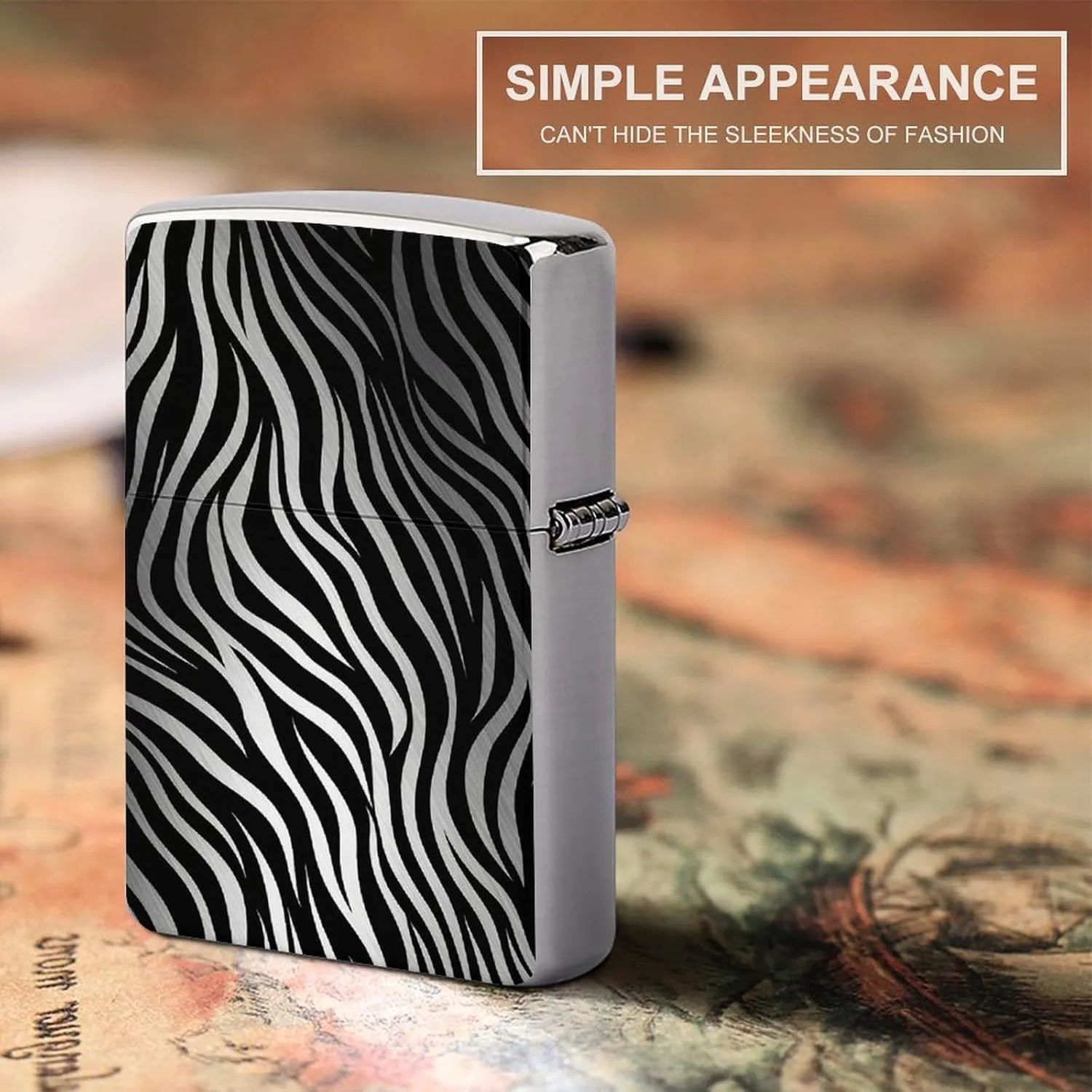 Zebra PrintLighter Case Waterproof Lighter Sleeve Lighters Protective Cover with Graffiti Design